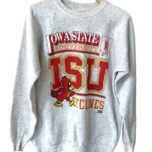 Iowa State Isu Global sweatshirt shirt grey '95